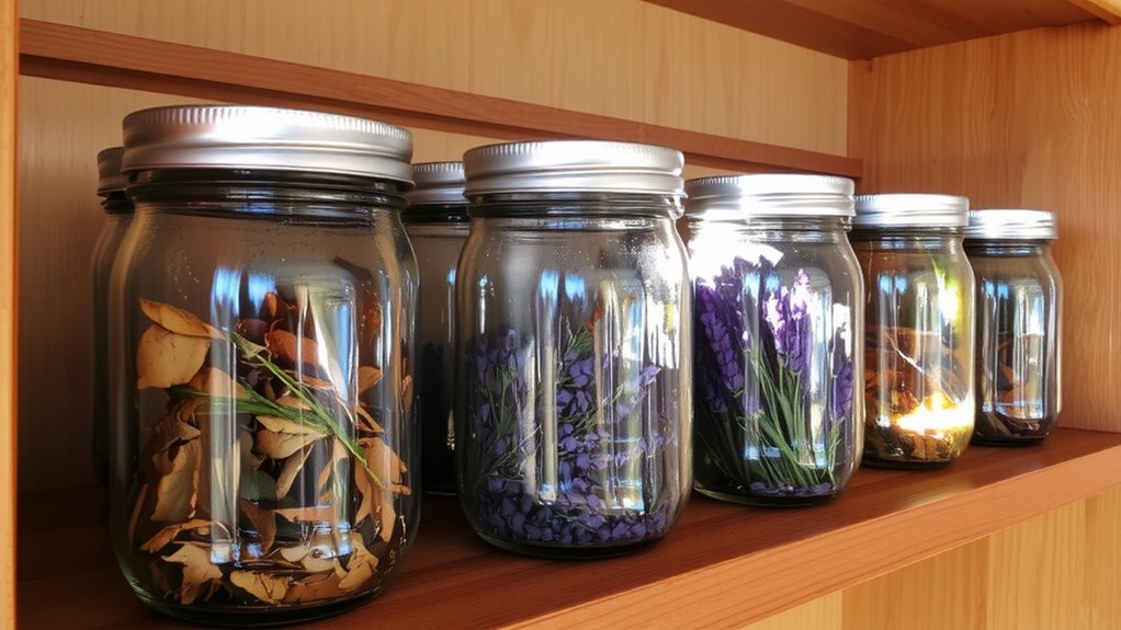 airtight glass jar storage