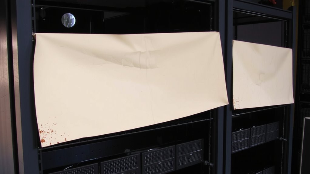 antistatic liners prevent dust accumulation