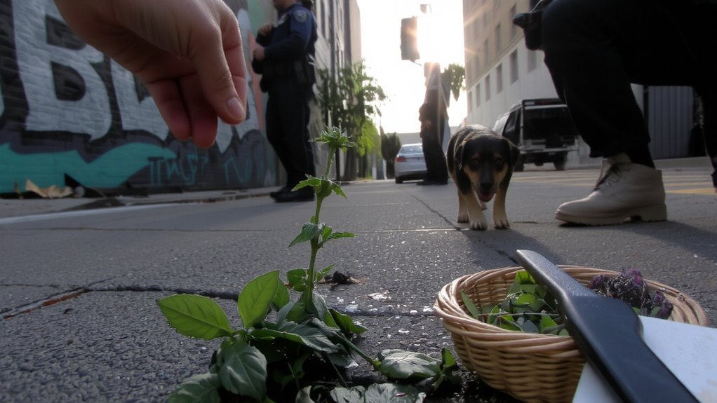 avoid roadside urban foraging