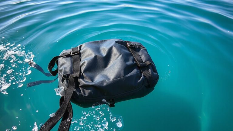 backpack submersion cold test