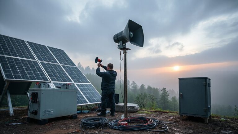 battery backup for siren network