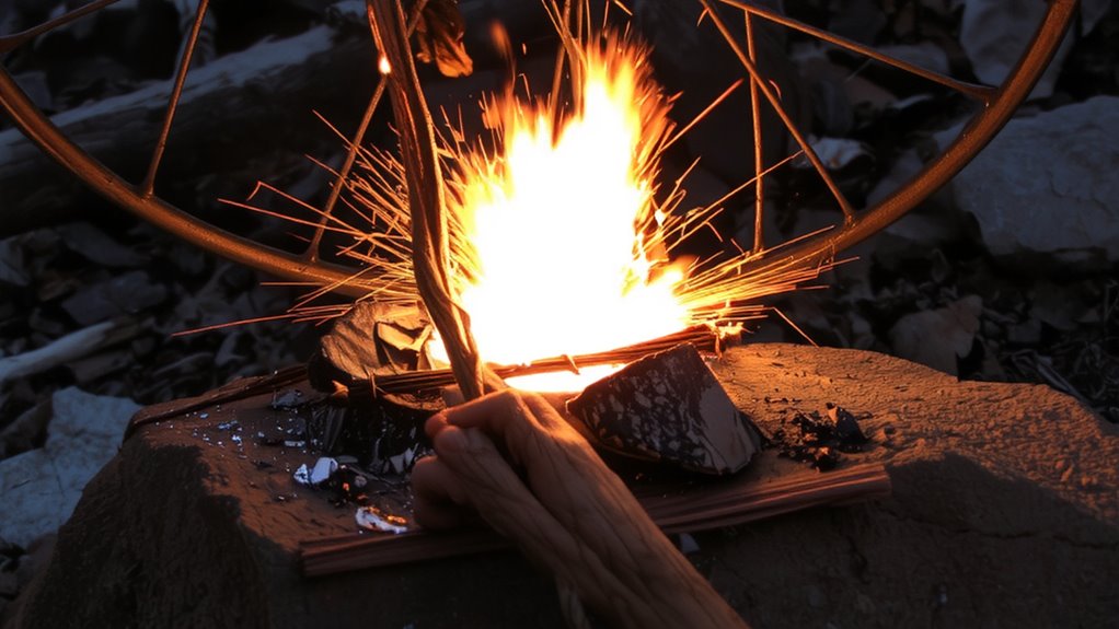 bike spoke fire starting