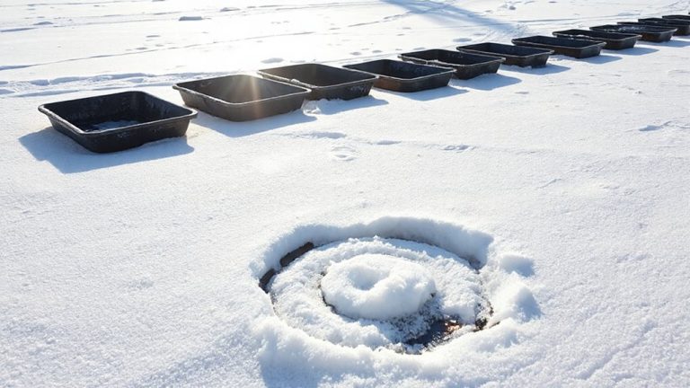 blackened metal melts snow