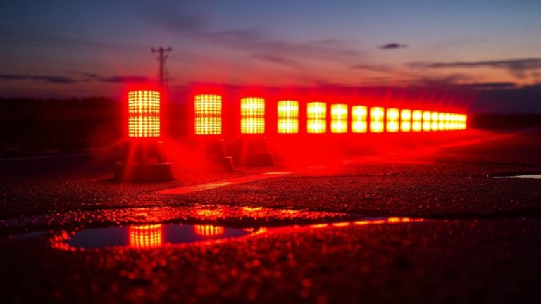bright durable led safety flares