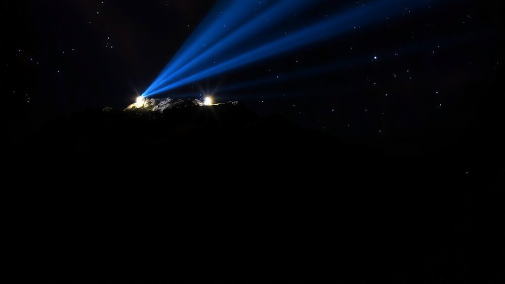 bright flashing leds for long range detection