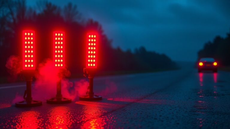 bright led road flares