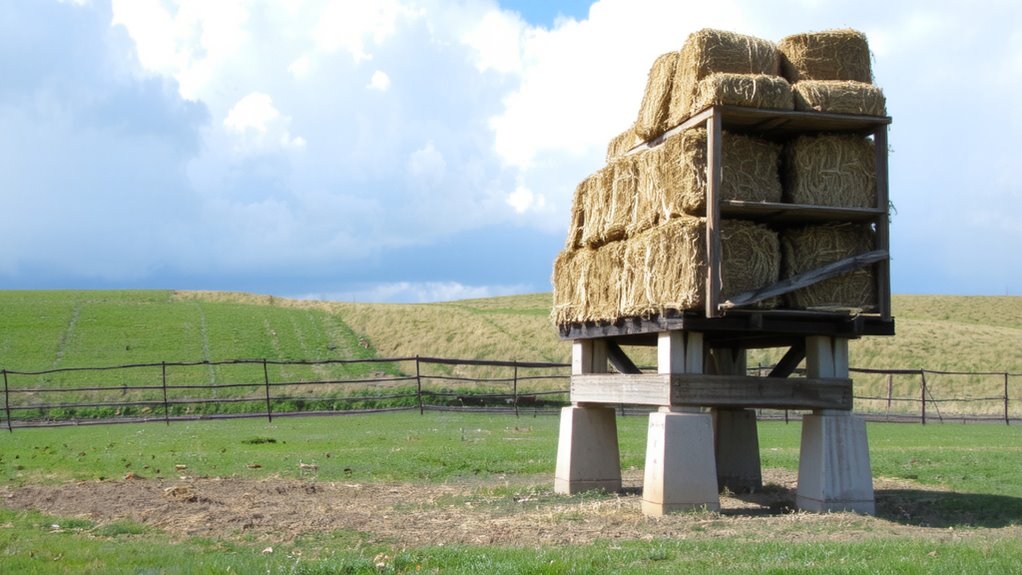 budget friendly raised hay platform