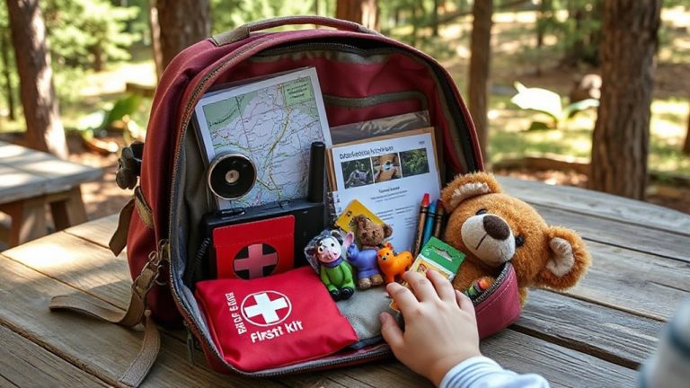 bug out plan with child distraction tools