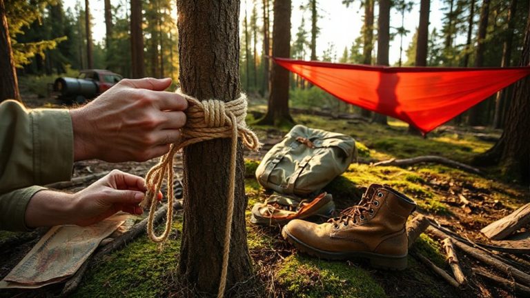 bug out rope lashing strategy