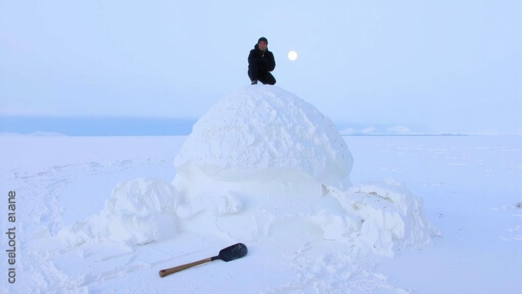 build dense sintered snow mounds