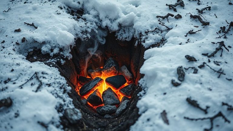 build fire in ditch