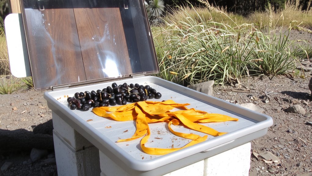 build solar dehydrator from recycled materials