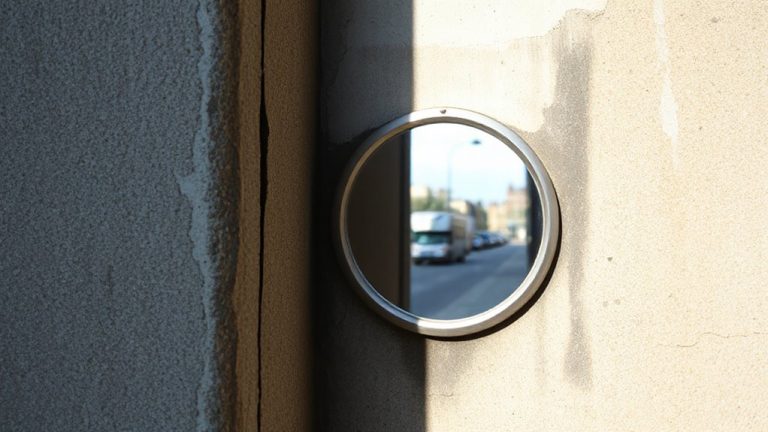 camouflaged corner surveillance mirrors