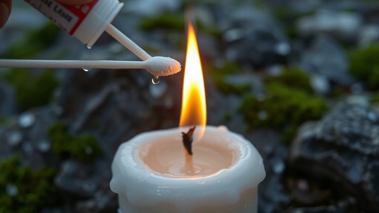 candle and acetone ignition
