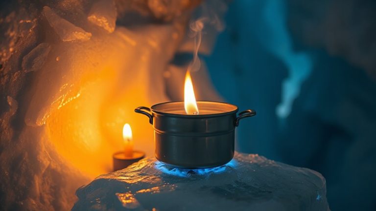 candle and alcohol heat