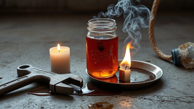 candle brake fluid flame