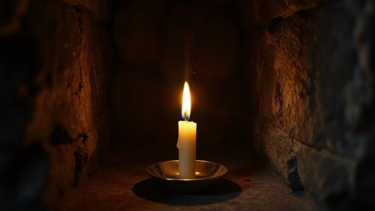 candle with denatured alcohol