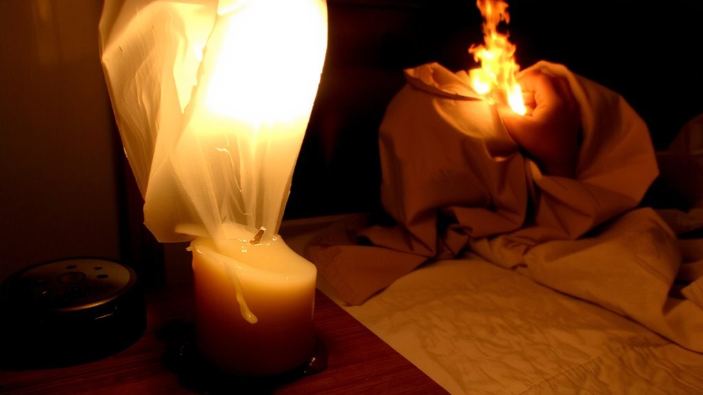 candles ignite fast unchecked