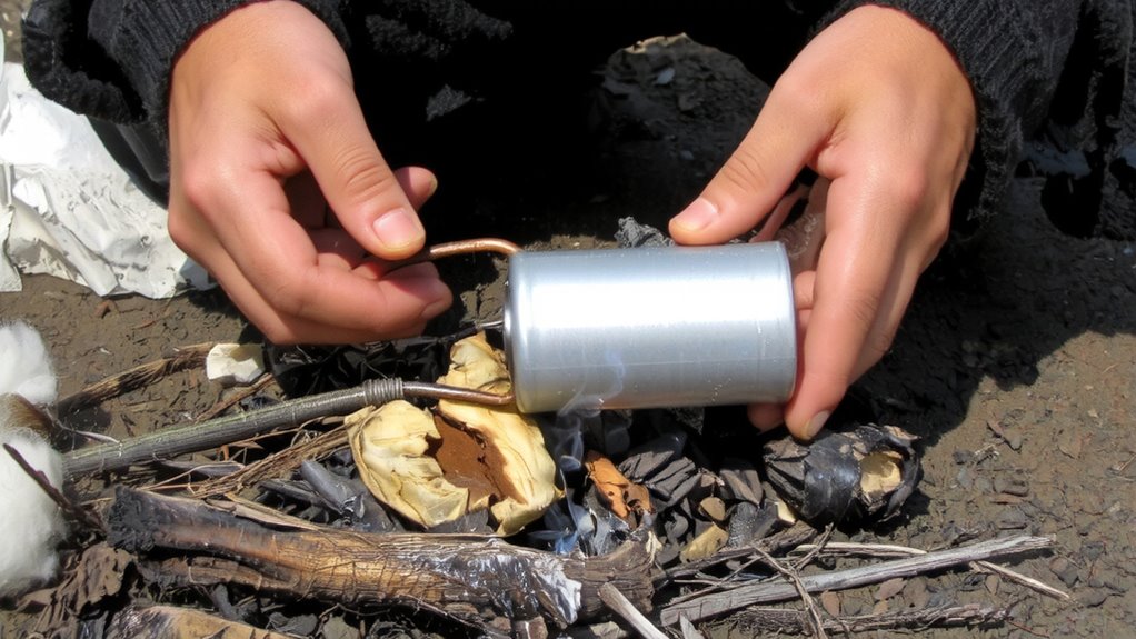 capacitor spark ignition setup
