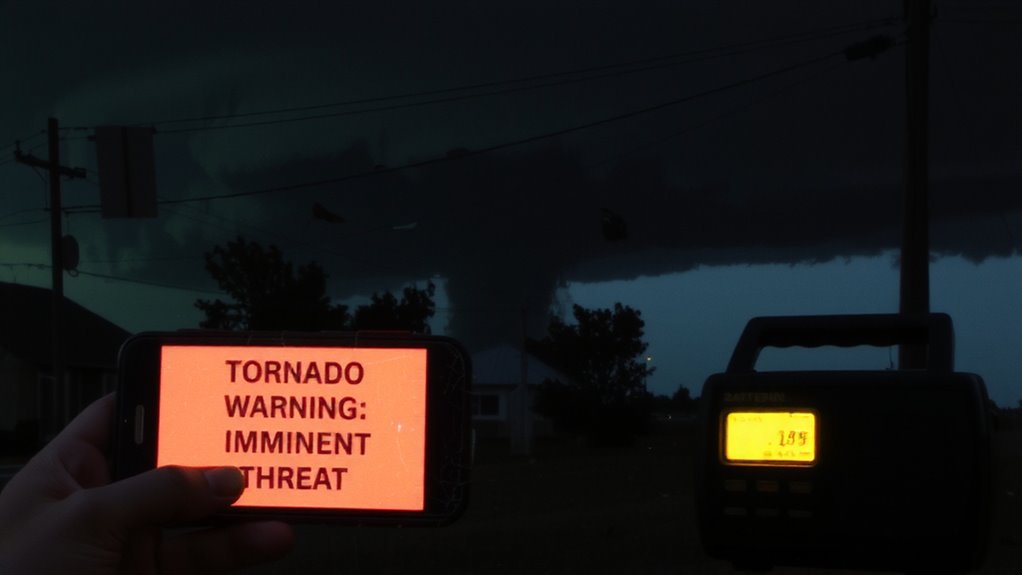 cell tower based tornado alerts