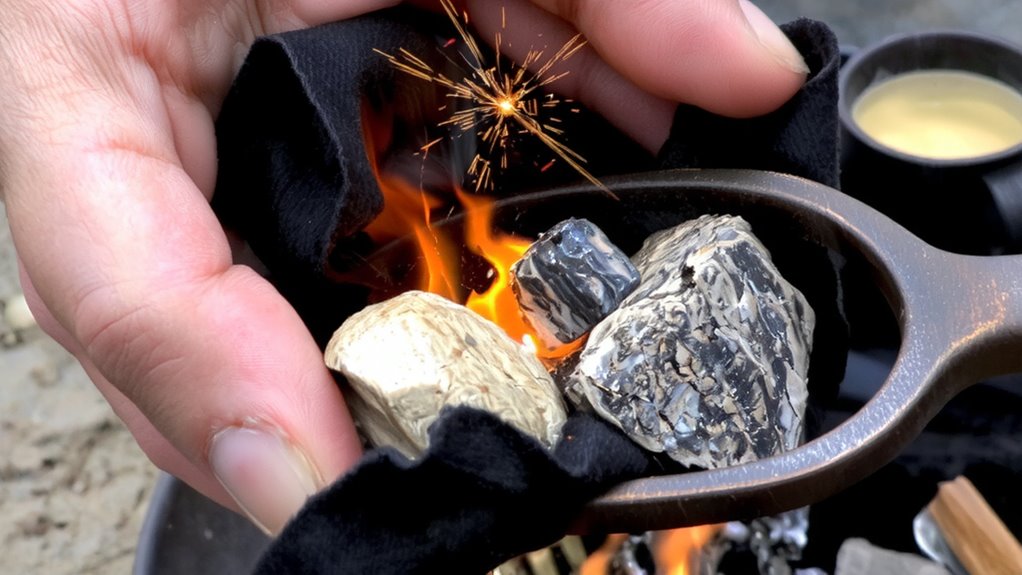 char cloth fire starting