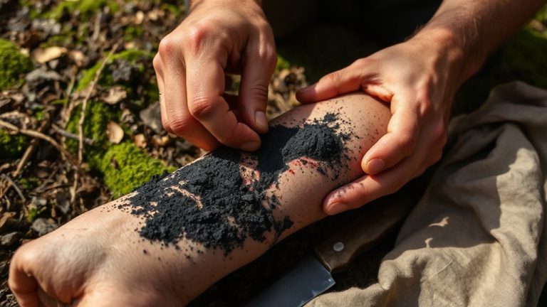 charcoal wound decontamination survival