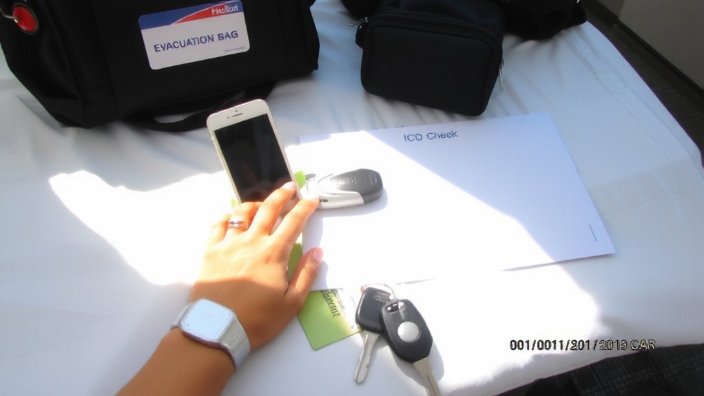 check device before evacuating