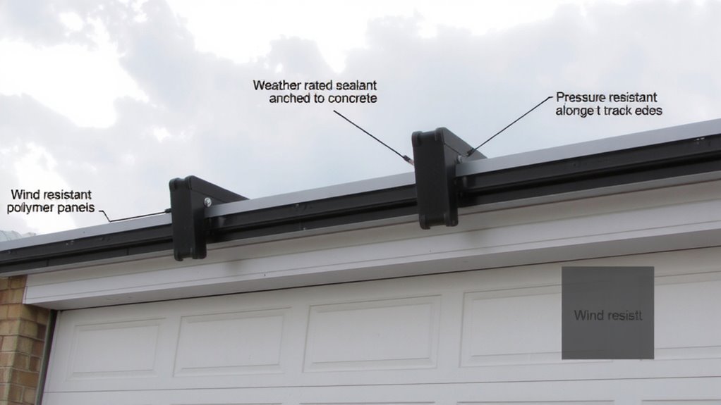 check garage door wind resistance
