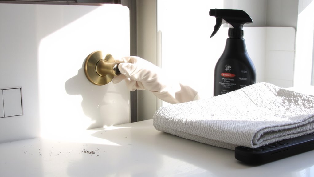 clean high touch surfaces daily