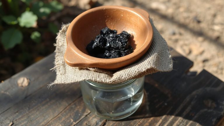 cloth and ash water filter