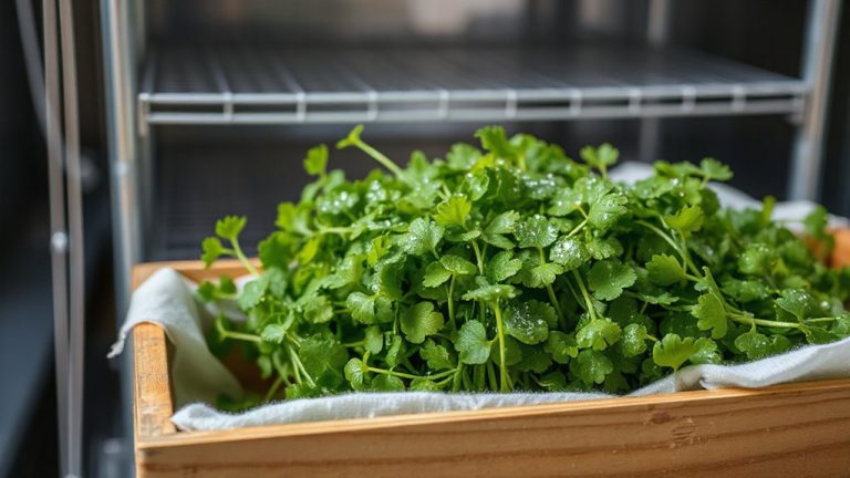 cold storage preserves watercress freshness