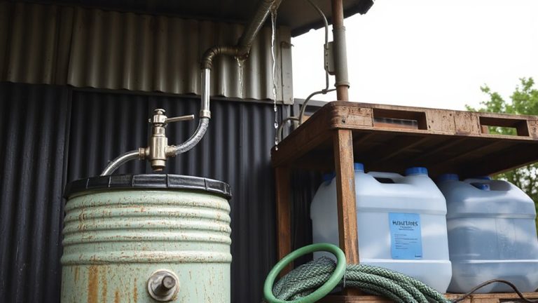 collecting rainwater safely off grid