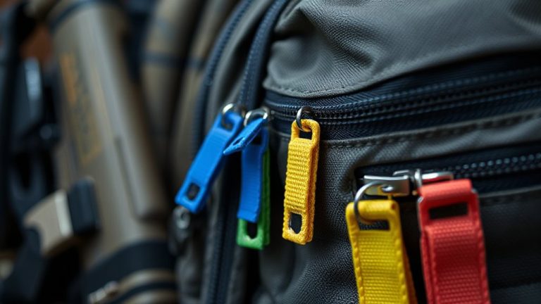 color coded zip tags setup