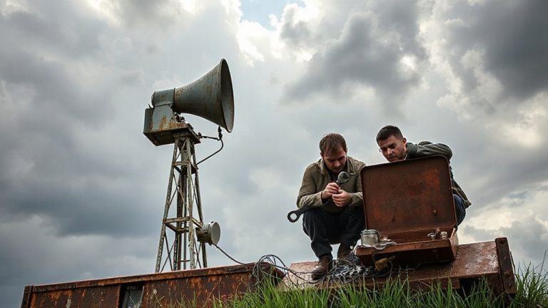 community volunteers maintain sirens