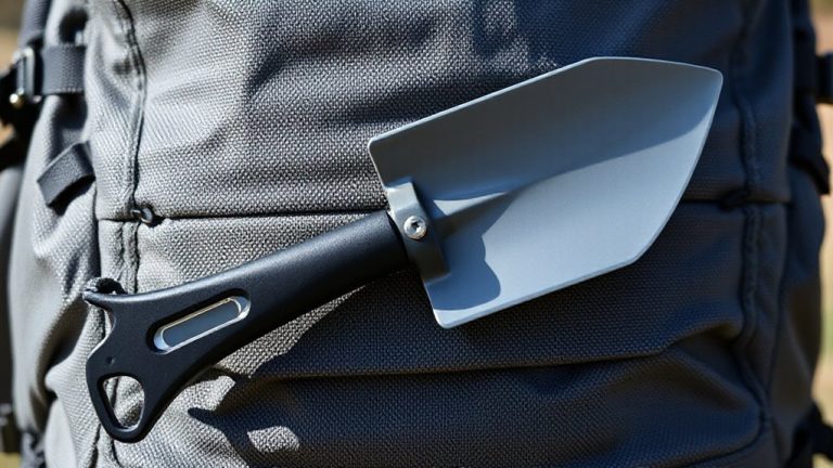 compact shovel pack mount