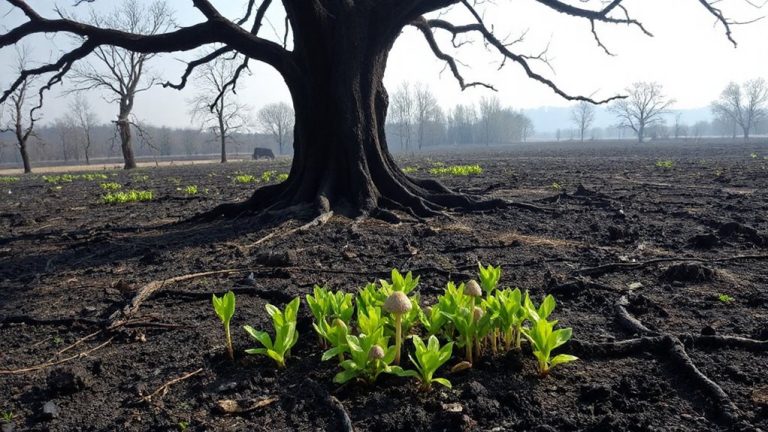 controlled fire edible regeneration