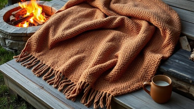 cozy fire pit blankets