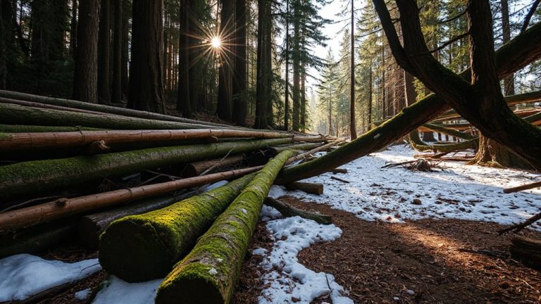 deadfall density in conifers