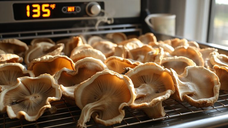 dehydrate oyster mushrooms safely