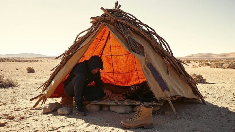 desert survival shelter building