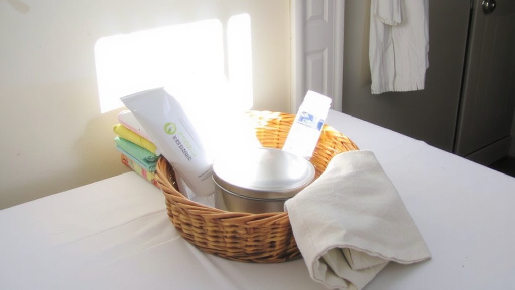 diapers wipes cream prepared