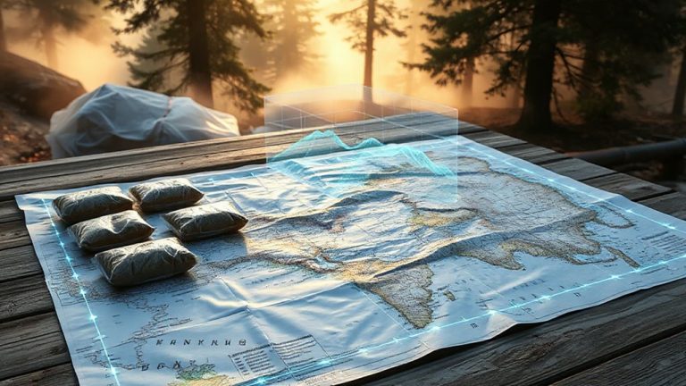 digital mapping for food caches