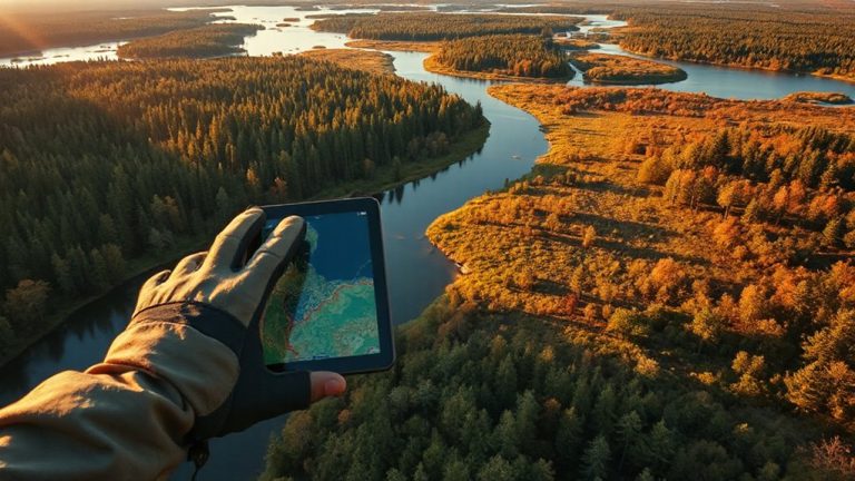 digital mapping for hunting fishing