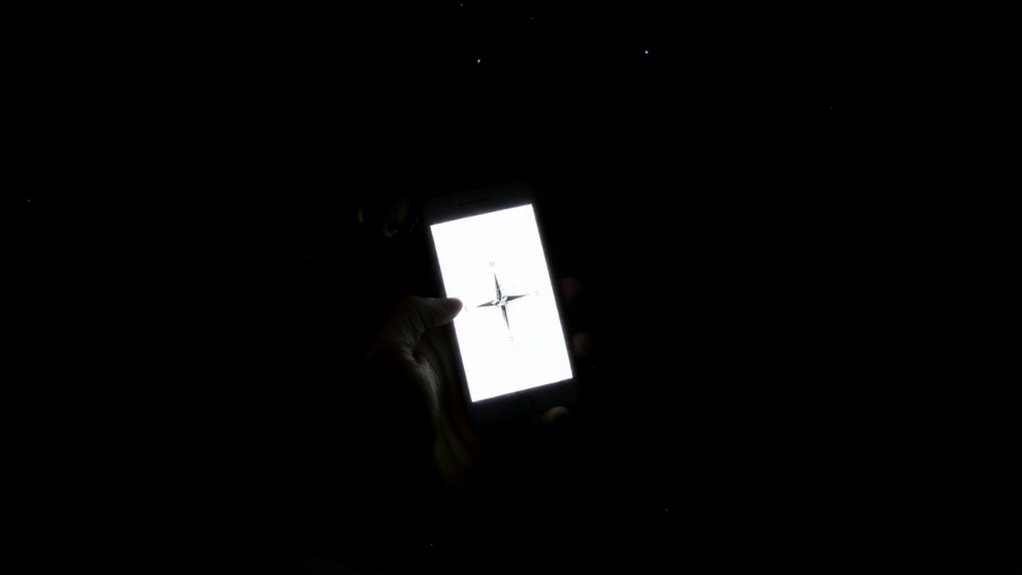 dim screen for night vision