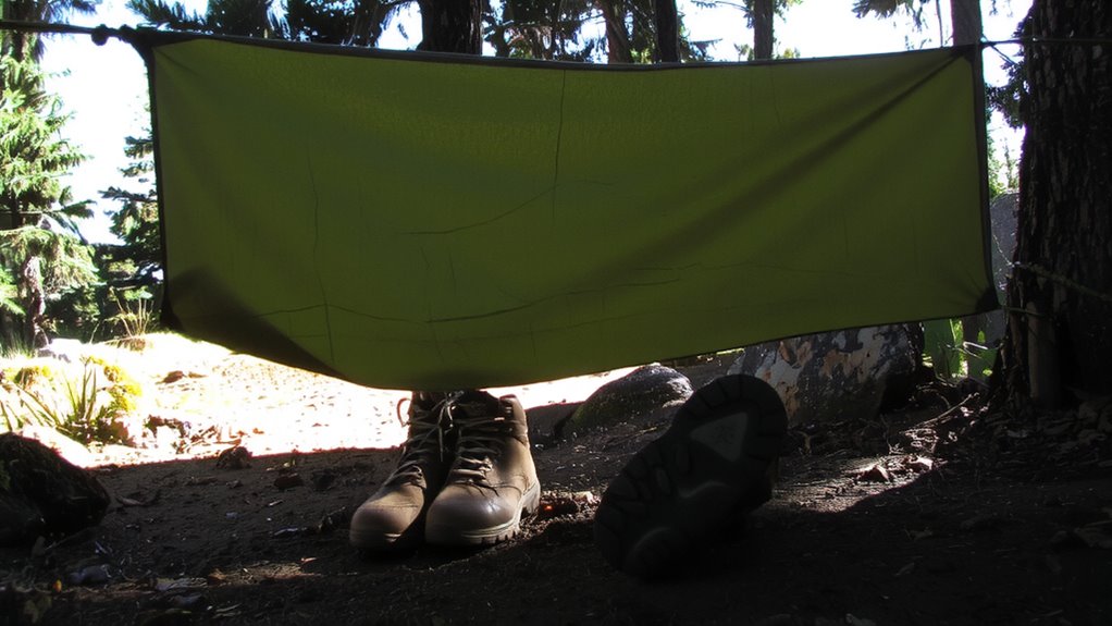 dry level sheltered spot