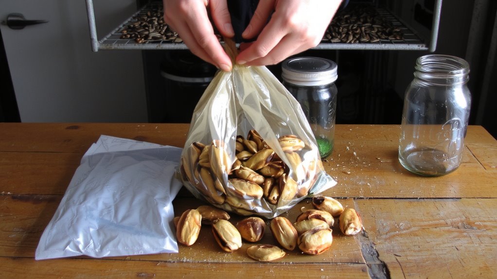 dry seeds before storage