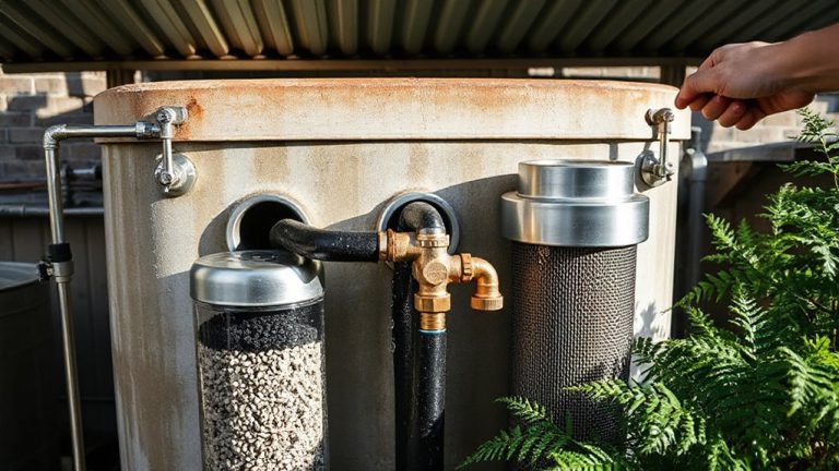 dual filter water storage system