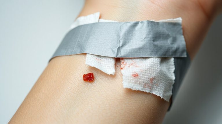 duct tape gauze closure