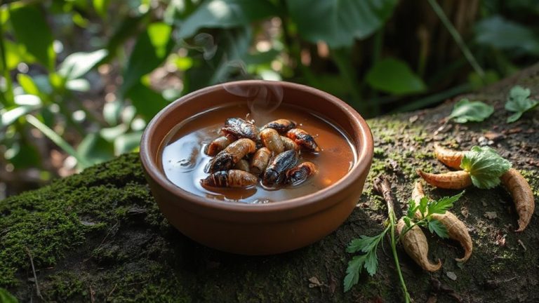 edible insect soup preparation