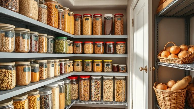 efficient long term pantry organization